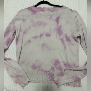 Fate Purple Tie Die Sweater